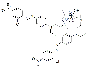 CAS#: 85187-96-8, [2-[[4-[(2-Chloro-4-Nitrophenyl)Azo]Phenyl]Ethylamino]Ethyl](2-Hydroxypropyl)Dimethylammonium Sulphate