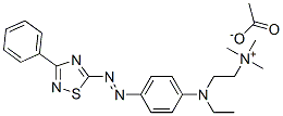 CAS#: 85187-99-1, [2-[Ethyl[4-[(3-Phenyl-1,2,4-Thiadiazol-5-Yl)Azo]Phenyl]Amino]Ethyl]Trimethylammonium Acetate
