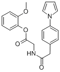 CAS#: 85209-67-2, N-((4-(1H-Pyrrol-1-Yl)Phenyl)Acetyl)-Glycine 2-Methoxyphenyl Ester