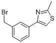 CAS#: 852180-42-8, 4-[3-(Bromomethyl)Phenyl]-2-Methyl-1,3-Thiazole