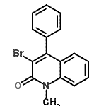 CAS#: 852203-12-4, 3-Bromo-1-methyl-4-phenyl-2(1H)-quinolinone