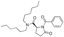 CAS 登录号:85248-84-6, (S)-1-苯甲酰基-N,N-二己基-5-氧代-2-吡咯烷甲酰胺