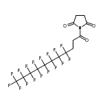 CAS 登录号:852527-45-8, 1-(4,4,5,5,6,6,7,7,8,8,9,9,10,10,11,11,11-十七氟十一碳酰)-2,5-吡咯烷二酮