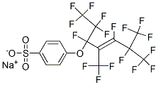 CAS 登录号：85284-15-7， 4-[[1,3,4,5,5,5-六氟-1-(五氟乙基)-2,4-二(三氟甲基)-2-戊烯基]氧基]苯磺酸钠