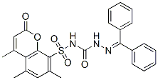 CAS#: 85302-47-2, 3-(Benzhydrylideneamino)-1-(4,5,7-Trimethyl-2-Oxo-Chromen-8-Yl)Sulfonyl-Urea
