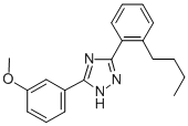 CAS 登录号：85303-89-5， 3-(2-丁基苯基)-5-(3-甲氧基苯基)-2H-1,2,4-三唑