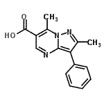 CAS#: 853104-06-0, 2,7-Dimethyl-3-phenylpyrazolo[1,5-a]pyrimidine-6-carboxylic acid