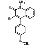 CAS#: 853192-45-7, 3-Bromo-4-(4-methoxyphenyl)-1-methyl-2(1H)-quinolinone