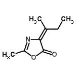 CAS 登录号：85324-69-2， (4E)-4-(2-丁烷亚基)-2-甲基-1,3-恶唑-5(4H)-酮