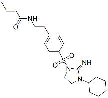 CAS 登录号：85337-29-7， 1-((4-(2-(巴豆酰氨基)乙基)苯基)磺酰基)-3-环己基-2-亚胺咪唑烷
