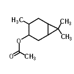 CAS 登录号：85392-39-8， 4,7,7-三甲基双环[4.1.0]庚-3-基乙酸酯