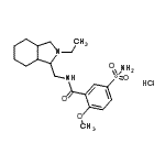 CAS#: 85409-39-8, N-[(2-Ethyloctahydro-1H-isoindol-1-yl)methyl]-2-methoxy-5-sulfamoylbenzamide hydrochloride (1:1)