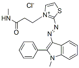 CAS#: 85409-40-1, 3-[3-(Methylamino)-3-Oxopropyl]-2-[(1-Methyl-2-Phenyl-1H-Indol-3-Yl)Azo]Thiazolium Chloride