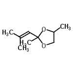 CAS#: 854387-17-0, 2,4-Dimethyl-2-(2-methyl-1-propen-1-yl)-1,3-dioxolane