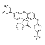CAS#: 85443-44-3, 6'-(Diethylamino)-2'-{[4-(trifluoromethyl)phenyl]amino}-3H-spiro[2-benzofuran-1,9'-xanthen]-3-one