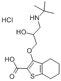 CAS 登录号:85462-87-9, 4,5,6,7-四氢-3-(3-((1,1-二甲基乙基)氨基)-2-羟基丙氧基)-苯并(b)噻吩-2-羧酸盐酸盐