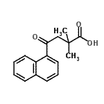 CAS#: 854904-16-8, 2,2-Dimethyl-4-(1-naphthyl)-4-oxobutanoic acid