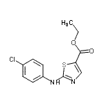 CAS#: 855531-18-9, Ethyl 2-[(4-chlorophenyl)amino]-1,3-thiazole-5-carboxylate