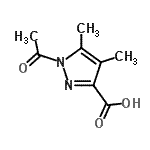 CAS#: 856063-84-8, 1-Acetyl-4,5-dimethyl-1H-pyrazole-3-carboxylic acid