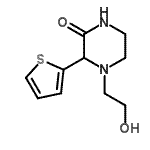 CAS#: 85607-42-7, 4-(2-Hydroxyethyl)-3-(2-thienyl)-2-piperazinone