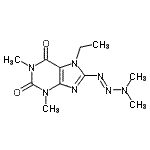 CAS#: 85609-79-6, 8-[(1E)-3,3-Dimethyl-1-triazen-1-yl]-7-ethyl-1,3-dimethyl-3,7-dihydro-1H-purine-2,6-dione