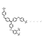 CAS#: 85614-38-6, Sodium hydrogen 4-{[4-({4-[(4-sulfonatophenyl)amino]phenyl}{4-[(4-sulfonatophenyl)imino]-2,5-cyclohexadien-1-ylidene}methyl)phenyl]amino}-1,2-benzenedisulfonate (3:1:1)