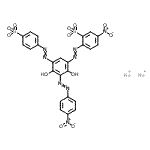 CAS 登录号：85631-85-2， 二钠2-({2,4-二羟基-3-[(4-硝基苯基)偶氮]-5-[(4-磺酸苯基)偶氮]苯基}偶氮)-5-硝基苯磺酸酯