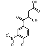 CAS 登录号：85633-96-1， 4-(4-氯-3-硝基苯基)-3-甲基-4-氧代丁酸