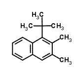 CAS#: 85650-81-3, 2,3-Dimethyl-1-(2-methyl-2-propanyl)naphthalene