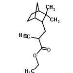 CAS#: 85665-69-6, Ethyl 2-cyano-3-(3,3-dimethylbicyclo[2.2.1]hept-2-yl)propanoate