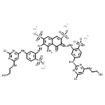 CAS 登录号：85665-98-1， 4-氨基-3,6-二[[5-[[4-氯-6-[(2-羟基乙基)氨基]-1,3,5-三嗪-2-基]氨基]-2-磺基苯基]偶氮]-5-羟基-2,7-萘二磺酸四钠盐