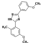 CAS#: 85681-48-7, 5-(5-Methoxy-2-methylphenyl)-3-(3-methoxyphenyl)-1H-1,2,4-triazole