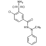 CAS#: 85683-41-6, 2-Chloro-5-[(2-methyl-2-phenylhydrazino)carbonyl]benzenesulfonamide