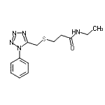 CAS#: 85697-07-0, N-Ethyl-3-{[(1-phenyl-1H-tetrazol-5-yl)methyl]sulfanyl}propanamide
