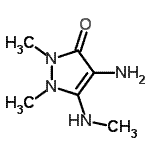 CAS#: 857036-00-1, 4-Amino-1,2-dimethyl-5-(methylamino)-1,2-dihydro-3H-pyrazol-3-one