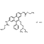 CAS#: 85711-92-8, 5-[3-(Diethylamino)propyl]-3,8-bis[(ethoxycarbonyl)amino]-6-phenylphenanthridinium chloride hydrochloride (1:1:1)