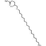 CAS 登录号：85712-13-6， 2-羟基-3-(十八烷氧基)丙基乙酸酯