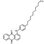 CAS 登录号：85720-77-0， 1-{[4-(癸基氧基)苯基]氨基}-9,10-蒽醌