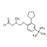 CAS#: 85720-84-9, 2-(4-Tert-Butyl-2-Cyclopentylphenoxy)-1-Methylethyl Chloroformate