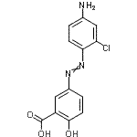 CAS#: 85720-88-3, 5-[(4-Amino-2-chlorophenyl)diazenyl]-2-hydroxybenzoic acid