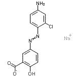 CAS#: 85720-89-4, Sodium 5-[(4-amino-2-chlorophenyl)diazenyl]-2-hydroxybenzoate