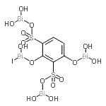 CAS 登录号：85721-07-9， ((4-((二羟基铋基)氧基)-2-((羟基碘铋)氧基)-1,3-亚苯基)二(磺酰基氧基))二(二羟基铋)