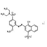 CAS#: 85721-12-6, Sodium 3-{[5-(diethylsulfamoyl)-2-methoxyphenyl]diazenyl}-4-hydroxy-1-naphthalenesulfonate