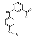CAS 登录号：85726-29-0， 2-[(4-甲氧基苯基)氨基]异烟酸