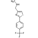 CAS#: 857284-26-5, N-Methyl-1-{2-[4-(trifluoromethyl)phenyl]-1,3-thiazol-4-yl}methanamine