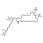 CAS 登录号：85756-56-5， (28E)-2-[2,10-二(磺基氧基)十一烷基]-30-氧代氧杂环三十碳-28-烯-14,16-二基二(氢硫酸盐)