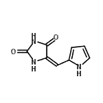 CAS 登录号：857767-91-0， (5E)-5-(1H-吡咯-2-基亚甲基)-2,4-咪唑烷二酮