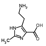 CAS#: 857939-28-7, 4-(2-Aminoethyl)-2-methyl-1H-imidazole-5-carboxylic acid