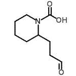 CAS#: 858262-84-7, 2-(3-Oxopropyl)-1-piperidinecarboxylic acid