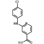 CAS 登录号：85827-90-3， 2-[(4-氯苯基)氨基]异烟酸